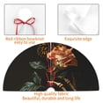 thumbnail image 4 of Sikiie Skeleton Hand Rose Butterfly 30-48 inches {designName} Print Christmas Tree Skirt Snowman Xmas Tree Skirt with Edge Christmas Decorations for Holiday Party-30", 4 of 7