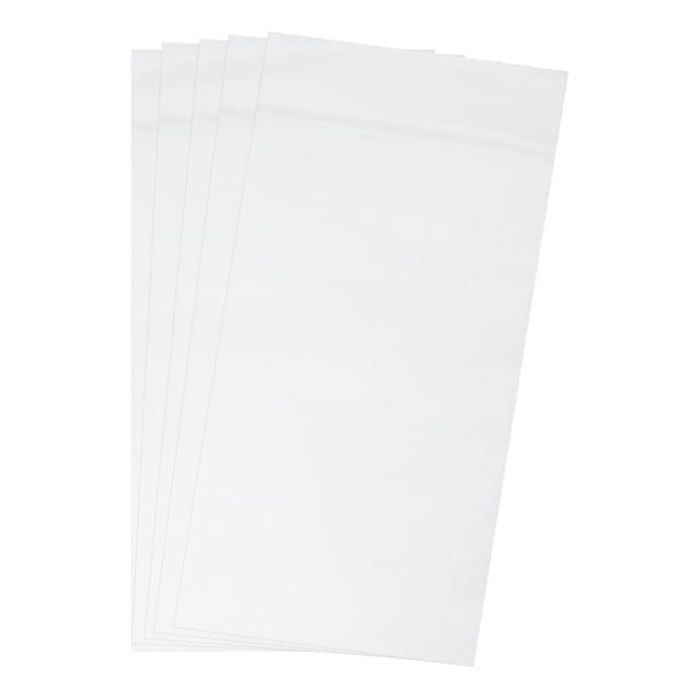 Unique Bargains Flat Open Clear Poly Bags,PE Plastic 4Mil 3.94'x7.78'For Clothes Daily Items Packing Storage 100pcs