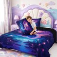 thumbnail image 4 of Manfei Funny Salamander King Size Comforter Sets,Aquatic Amphibian Axolotl Print Comforters King Size,Black Reversible,3pcs,1 Comforter and 2 Pillowcases, 4 of 7
