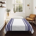 thumbnail image 4 of Navy Blue Striped Tapestry for Bedroom Wall Hanging Tapestry,Modern White Striped Abstract Art Aesthetics Ceiling Backdrop Tapestries Poster Blanket Wall Decor for Teens Room Living Room 55" x 73", 4 of 8