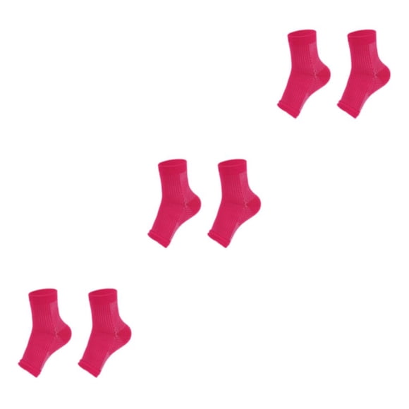 Mangas de compresión Wosthever 2 pares para pies rosa L/XL