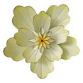thumbnail image 2 of Decoración de pared Flores de metal Soledad escultura de arte de pared 25 cm blanco, 2 of 7