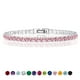 thumbnail image 1 of JeenMata 11 TCW Octubre de corte redondo - Turmalina rosa - Pulsera de tenis con piedra natal para mujer en diseño de eternidad - Chapado en oro blanco, Mujer, Adulto, 1 of 6