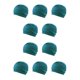 thumbnail image 3 of Soidarity Gorro de baño de nailon que se mantiene a la moda y seco, el mejor gorro de baño de tela para mujer, duradero, azul pavo real azul eléctrico 10Conjunto, 3 of 6