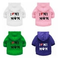 thumbnail image 5 of Pet Clothes, Puppy Hoodie Sweater Dog Coat Warm Sweatshirt Love My Mom Printed Shirt, 5 of 5