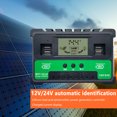 thumbnail image 2 of Controlador solar 30A / 40A / 50A con pantalla LCD de regulador de panel de celda solar de 4 USB Hugtrwg Para estrenar, 2 of 9
