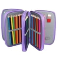 thumbnail image 4 of OUNONA Pencil Case Colored Organizer Holder Color Mäppchen School Carrying Teenager Schulsachen Slot Marker Box Pouch, 4 of 4