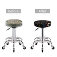 thumbnail image 4 of Salouo Cartoon Pride Lgbt Pattern Bar Stool Cushion Cover, Round Crease-Resistant Stretchy Dustproof Stool Seat Slipcover for Bar Round Chair-12 inch, 4 of 6