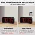 thumbnail image 4 of Reloj despertador digital Acedeck que funciona con pilas y pantalla grande, 4 of 9