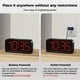 thumbnail image 4 of Reloj despertador digital Acedeck que funciona con pilas y pantalla grande, 4 of 9