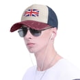 thumbnail image 5 of Union Jack All Uk Flag Distressed Baseball Cap Dad Hats for Men Women Vintage Trucker Hat Low Profile Ball Caps, 5 of 7