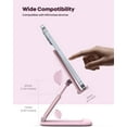 thumbnail image 6 of Lamicall Foldable Phone Stand for Desk - Height Adjustable Cell Phone Holder - Portable Cellphone Cradle Desktop - DP13 Rose, 6 of 8