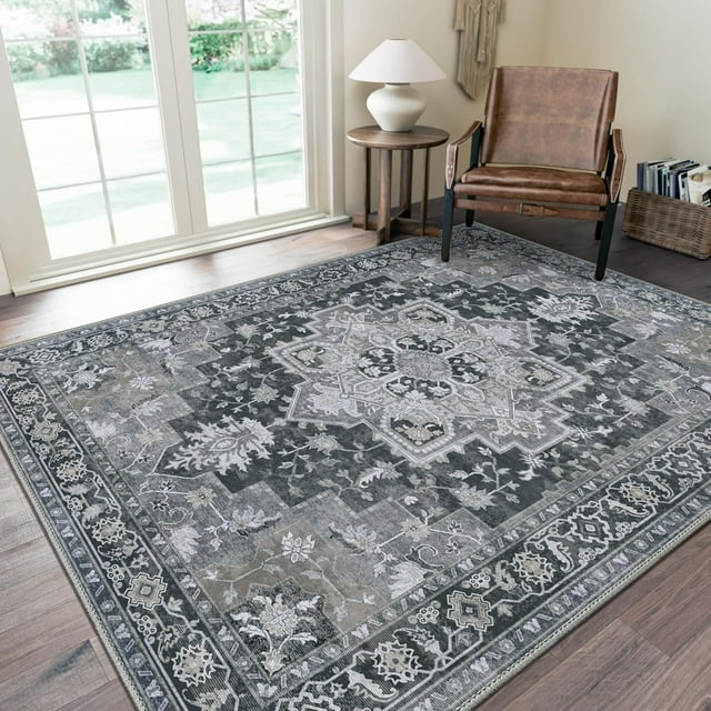 Area Rugs x for Living Room Machine Washable Rug for Hallway Kitchen Low Pile Print Rug for Bedroom Dining Room Home Office