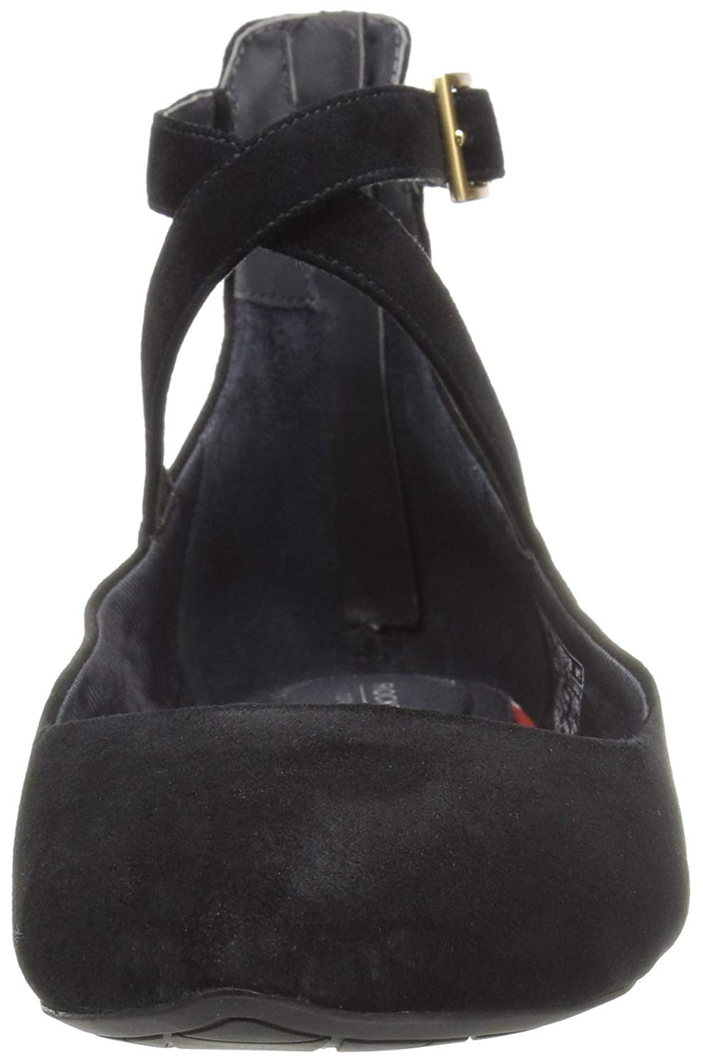 rockport ankle strap flats