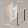 thumbnail image 4 of PixonSign Framed Wall Art Watercolor Cherry Blossoms & Daisy Prints, Flowers Adhesive Canvas Poster, Set of 4 Nature Wilderness Wall Decor, Botanical Floral Home Wall Décor - 11"x14" Natural, 4 of 5