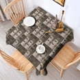 thumbnail image 2 of Multicolor Bigfoot and Camping Pattern Square Tablecloth,Waterproof Square Table Cover,Wipeable Spillproof Washable Table Cover for Home Kitchen Party Decor 52"x52"(132x132cm), 2 of 6