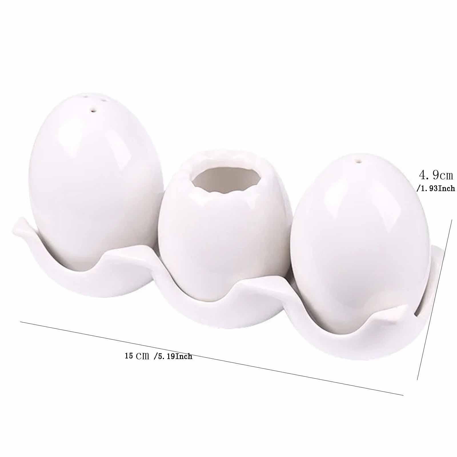 Egg-shaped Ceramic Seasoning Bottle, Kitchen Condiment Jar with Egg Design - Creative Home Kitchen Organizer, Ceramic Material Suitable for Storing Spices, Sauces, Seasonings - for Home Kitchen, Cook