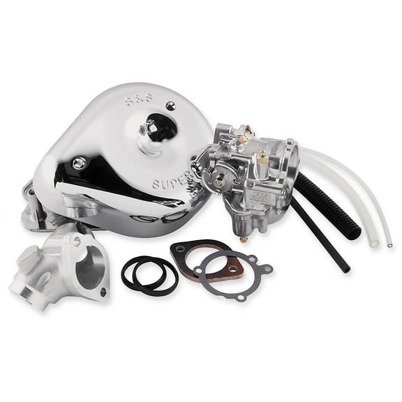 S & S Cycle 11-0402 Super E Shorty Carburetor Kit w/ Manifold