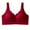 Red, variant on Ohufall Womens Wireless Bras No Underwire Push Up Bra Comfort Seamless Supportive Full Coverage Everyday Bras