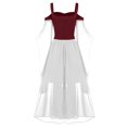 thumbnail image 3 of LINMOUA Women Plus Size Cold Shoulder Butterfly Sleeve Halloween Gothic Dress, 3 of 8
