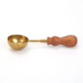 thumbnail image 2 of Cuadros Decorativos Sello de cera de fuego de latón Retro, cuchara de cera de sellado con mango de madera de cobre Vintage, 2 of 5