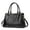 Black, variant on Kattee Women Soft Genuine Leather Satchel Bags Top Handle Crossbody Purses and Handbags Totes Shoulder Hobo