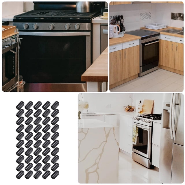 IFANLANDOR 100PCS Black PVC Dishwasher Jacket Wire Protectors Prevents Scratches Daily Usage