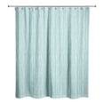 thumbnail image 2 of Creative Products Teal And White Herringbone Pattern 71x74 Shower Curtain, 2 of 2