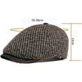 thumbnail image 2 of CoCopeaunts Berets Autumn Winter Hat Men Women 6 Panels Ivy Octagonal Newsboy Cap Artist Painter Hat Retro Knitted Hat, 2 of 7