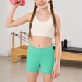 thumbnail image 4 of Ymyiu Toddler Biker Shorts Baby Girls' and Toddler Jean Shorts 5T 6T (Mint Green,5-6 Years), 4 of 6