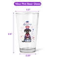 thumbnail image 5 of Happy 4th of July Patriotic Chinese Crested Marching Band Uniform Balloons Fireworks 16oz Pint Beer Glass Mug Dog Lover Beer Glasses Cup - 13009, 5 of 5