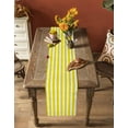thumbnail image 4 of Hokiten Table Runners 72 Inches Long Dress Scarves, Yellow Striped Farmhouse Kitchen/Dining Table Runner, Coffee Tablerunners, Modern Farmhouse Yellow White Stripes 14x72 Inch, 4 of 7