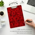 thumbnail image 4 of FMSHPON Vintage Red Rose Clipboard Hardboard Wood Nursing Clip Board and Pull for Standard A4 Letter 13x9 inches, 4 of 7