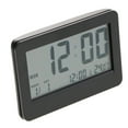 thumbnail image 3 of DOLITY Grand Réveil Numérique à Écran LCD avec Calendrier, Température, Répétition, Horloge de Table Noire, 3 of 9