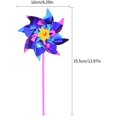 thumbnail image 2 of 100 Pieces Plastic Rainbow Pinwheels, Pinwheel Party Pinwheels DIY Pinwheel Set Kids Toy Garden Lawn Party Decoration, Multicolor, 2 of 5