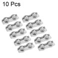 thumbnail image 3 of 10 Pcs Stainless Steel Duplex Wire Rope Clip Cable Clamp For 1.5mm-2mm Rope, 3 of 5