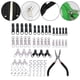 thumbnail image 4 of Kit de Reparación de Cremalleras, Accesorios de Reemplazo de Cremalleras con Herramienta de Alicates de Instalación de Cremalleras Y Tiradores de Crem 85PCS BLESIY reparación de cremalleras, 4 of 7