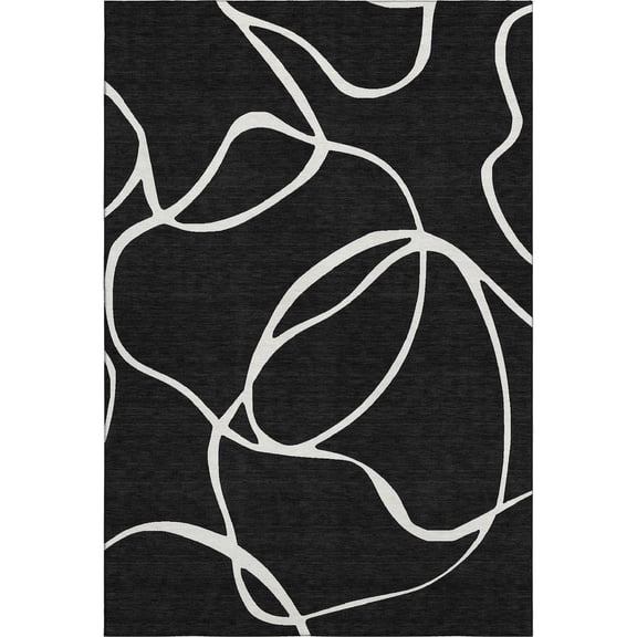 Dalyn Rugs Premium Machine Washable Mayfield AMF999 Black 2'6" x 3'10" Rug