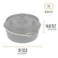 thumbnail image 3 of Petromax Cast Iron Dutch Oven for Cooking or Baking Outdoors Over a Campfire or in the Home Kitchen, Pre-Seasoned Cookware Conducts Heat Evenly, Flat Base, 3.7 Qt, 3 of 7