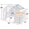thumbnail image 4 of Clear Greenhouse Replacement Cover for 5.9'x3.5'x5'H Portable Mini Gardening Planter Greenhouse, 4 of 6