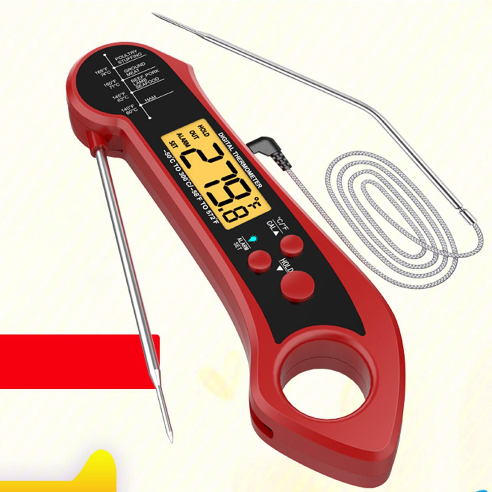 Thermomètre De Cuisson Numérique - Sonde Inox étanche - Minuterie Intégrée - Pour Four, Barbecue, Rôti - 4
