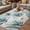 Blue, variant on Teal Blue Tulips Outdoor Rug for Patio/Deck/Porch, Non-Slip Large Area Rug 5 x 8 Ft, Spring Floral Barn Doors Vintage Wood Beige Indoor Outdoor Rugs Washable Area Rugs, Camping Rug Carpet Runner