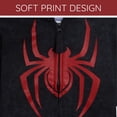 thumbnail image 6 of Marvel Spider-Man Toddler Boys' Cosplay Fleece Zip-Up Hoodie Miles Morales Black, 6 of 7