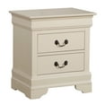 thumbnail image 2 of Louis Philippe 2-Drawer Beige Nightstand (24"H x 22"W x 16"D), 2 of 5