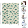 thumbnail image 4 of LightBeige Cartoon Dinosaurs Silhouettes Pattern Blanket,Comfortable Soft Flannel Throw Blanket,All Season,Warm Lightweight Blankets for Sofa Bed Couch Living Room Chair,30"x40", 4 of 4