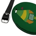 thumbnail image 2 of Elf Movie Raised by Elves Round Leather Luggage Card Suitcase Carry-On ID Tag, 2 of 8
