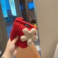 thumbnail image 4 of Bolso pequeño de punto de flores para bebé, bolso de lana para niña, 4 of 5