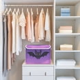 thumbnail image 6 of Foldable Fabric Storage Bin With Handle Collapsible Basket Box Storage With Lid Organizer Black Bat, 6 of 7