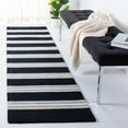 thumbnail image 2 of SAFAVIEH Metro Darion Striped Area Rug, Black/Ivory, 3' x 5', 2 of 8