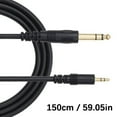 thumbnail image 3 of Gold Plate 3.5mm to 6.35mm Music Cable Superior Transmission PVC Metal Build Easy Connection Broad Compatibility, 3 of 9